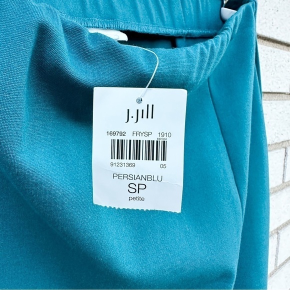 NWT J. Jill Ponte Persian Blue Zip Hem Pencil Midi Skirt - Picture 10 of 10